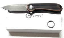 Civivi Mini Elementum Folding Knife 14C28N Steel Blade Rubbed/Brass Handle