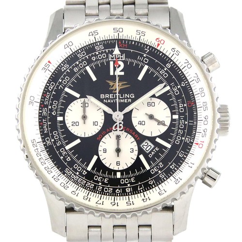 Authentic Breitling Navitimer 50th Anniversary A41322/A412B33NP Stainless St...