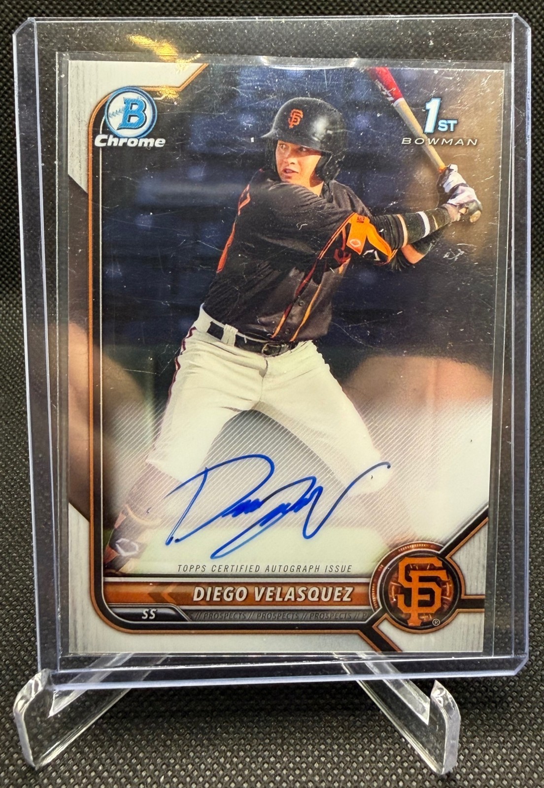 2022 Bowman Chrome Diego Velasquez Auto #CPA-DV 1st Prospect Giants