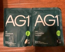 PACK OF 2 AG1 Athletic Greens PowderPouch 12.7oz 360g 30 Day Supply 01/26