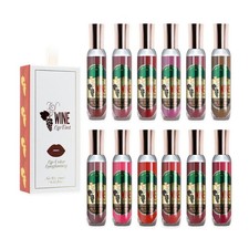 Tinte de labios hidratante para mujer 1 pieza cosmético en forma de botella de vino de larga duración