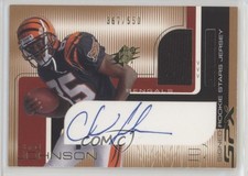 2001 SPx Signed Rookie Stars Jersey 367/550 Chad Johnson (Red) #100 Auto 06bg