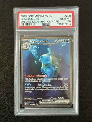 PSA 10 - Blastoise ex 200/165 Sv: Scarlet & Violet 151 Holo