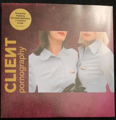 Client Pornography Vinyl Single 7inch  Poster Exclusive B Side Depeche Mode NM