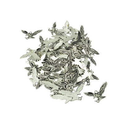 50 Stück Tibetisches Silber Adler Vogel Anhänger Schmuck