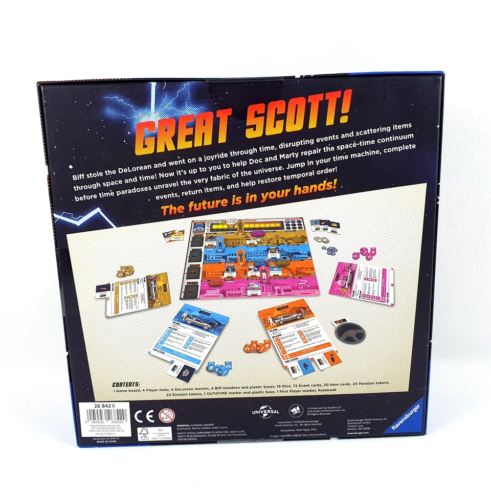 Back to the Future: Dice Through Time Cooperative Board Game Ravensburger 10+ - Image 2 of 4
