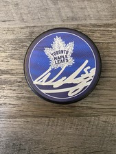 Nicolas Roy Autographed Toronto Maple Leafs Reverse Retro Puck NHL
