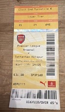 Match Ticket - Arsenal v Tottenham Hotspur (Spurs) Premier League 02.12.2018