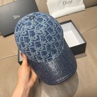 NEW Christian Dior Denim Blue Monogram Outdoor Casual Adjustable Baseball Cap — photo 5