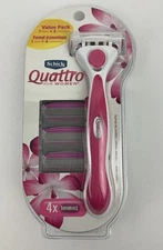 Schick Quattro for Women Value Pack with 1 Razor and 4 Razor Blade Refills