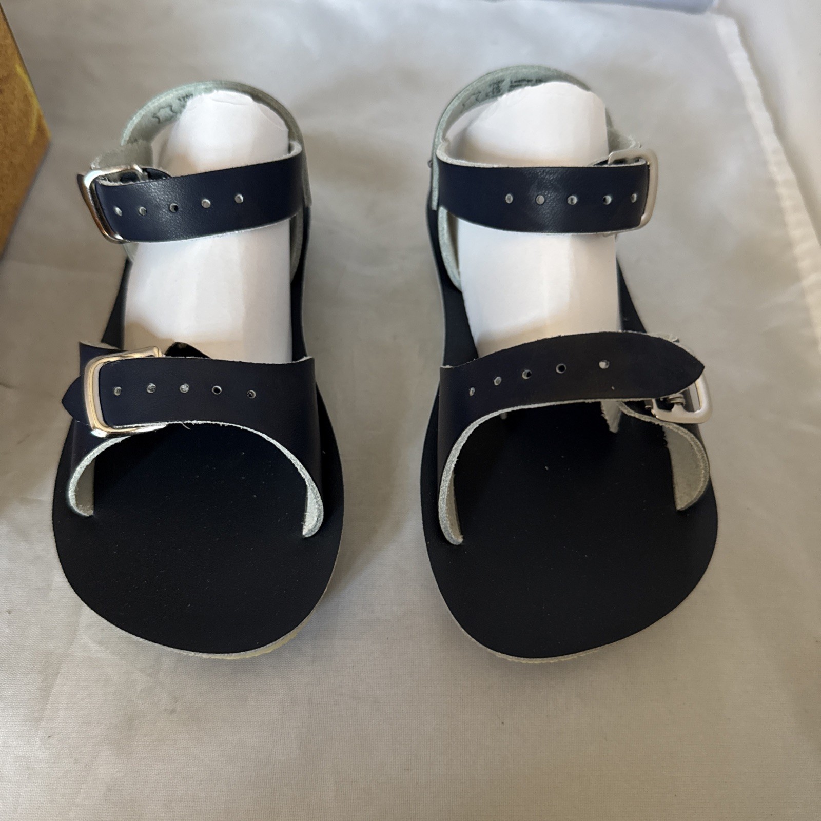 New In Box Sun-San Salt Water Sandals Surfer Navy Toddler Size 11 Nib