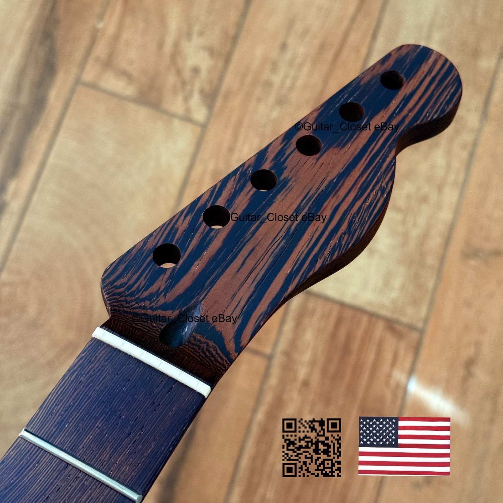 Wenge Tele Guitar Neck Satin Telecaster Fits Warmoth & Fender Body WT7