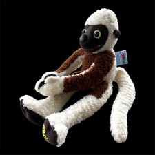 Eden Zoboomafoo Zoboo Plush Lemur Monkey 16" PBS Kids Hook  Loop Hands Rare B12