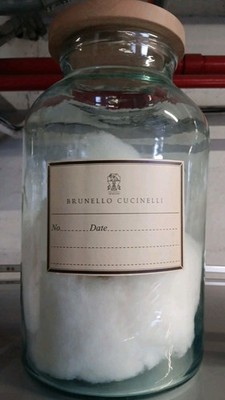 BRUNELLO CUCINELLI Huge Hand-blown Glass Apothecary Jar Bottle Vase w/ Lid 14.5''
