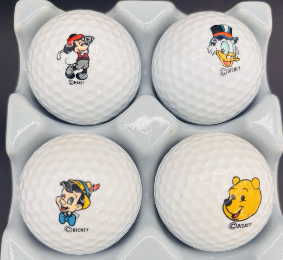 Titleist ACUSHNET Mickey Mouse Golf Balls Walt Disney USA Made Lot 12 Unused - Image 3 of 4