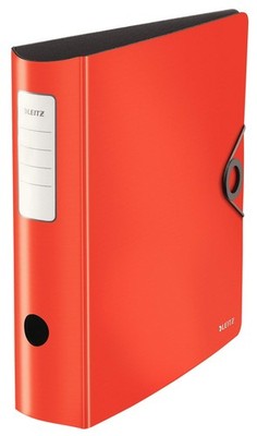 Leitz Quality folder 180° Active Solid, A4, red, rounded back approx. 8.2 cm wid