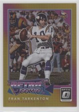 2022 Panini Donruss Optic Retro Series Gold Prizm 5/10 Fran Tarkenton HOF 1a5k