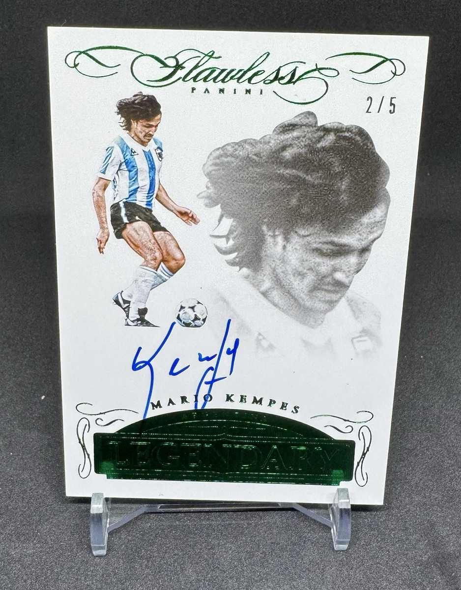 Photo Dédicacée Mario Kempes – 28x43 Cm – Signée à La Main – Avec Certificat JSA