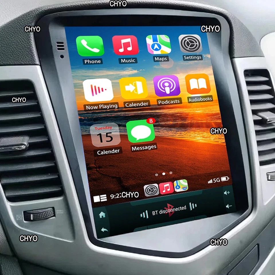 9.7" Android 14 Autoradio Carplay GPS DSP BT Für Chevrolet Cruze 2009-2012 - Bild 3 von 4