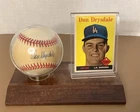 Don Drysdale Signed MLB Official National League Baseball 1959 Topps #25 Card Ex