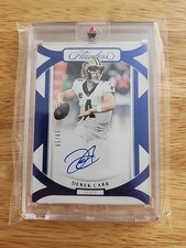 2024 Flawless Derek Carr Frame Signatures Sapphire 10/10 On Card Auto
