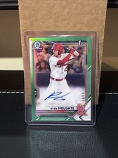 2021 Bowman Draft Green Refractor Ryan Holgate Auto Autograph RC /99