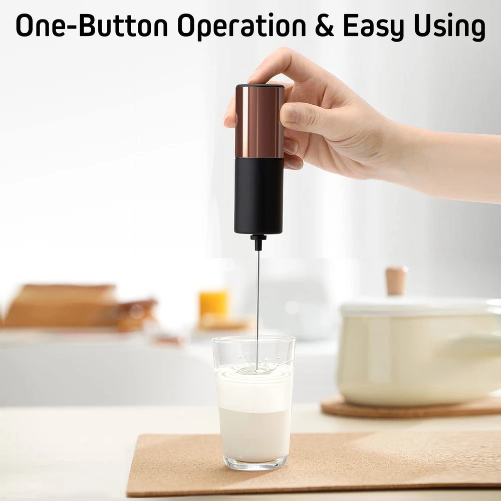 Milk Frother Handheld, Battery Operated Mini Coffee Frother Drink Mixer  B18