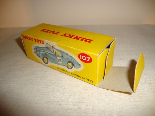 Original DINKY TOYS 107 SUNBEAM ALPINE SPORTS - SEHR GUT in OVP - Bild 12 von 12