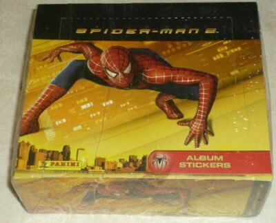 Spider-Man 2 Movie Panini 2004 sticker Box 48 packs Sealed 10 stickers per pack
