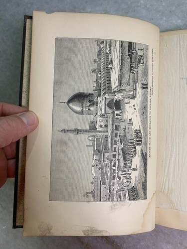 Antique Ornate Gilded Embossed Victorian Book LAND OF ARABIAN NIGHTS 1882 Fogg - Foto 11 di 24