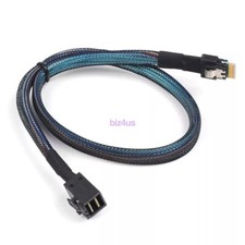Slim Line SAS 4.0 SFF-8654 4i 38pin to HD Mini SAS 4i SFF-8643 36pin Cable 50cm