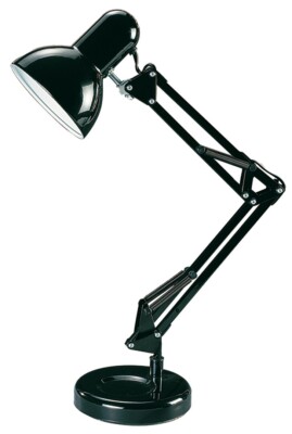 Rabalux 4212 Tischleuchte Samson, E27, schwarz, Standard, 49cm