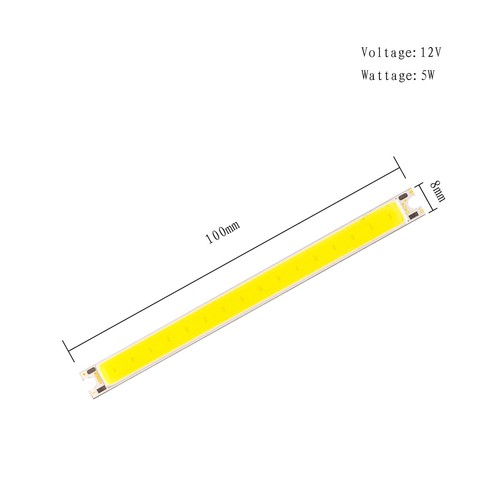 100*8MM LED COB Chip Light 5W DC 12V 14V for Lamp Bulb Blue Green Red Warm Cool - Picture 11 of 16