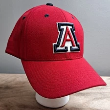 Arizona Wildcats Hat Zephyr Brand XL Red Embroidered Stretch Flex Fit Cap NCAA