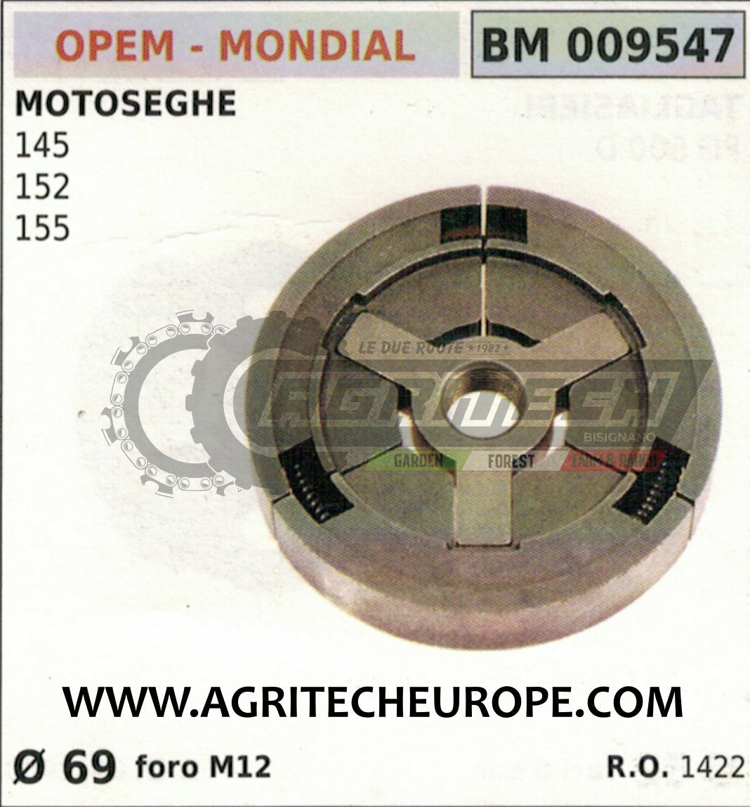 Frizione 1422 per Motosega Opem Mondial 145 152 155 - Diametro 69