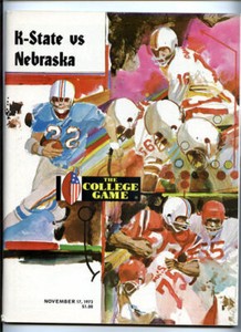 Nebraska v Kansas State _RARE_ 1973 Football Program Cornhuskers