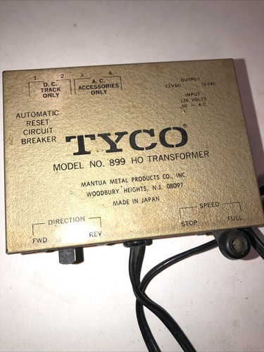 Tyco Model No. 899M HO Hobby Transformer Made In Japan Tested Works Sold As Is - Picture 2 of 5