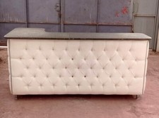 BANCONE CASSA AD L CON PIANO IN PEPERINO