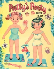 VINTAGE UNCUT 1960S PATTYS PARTY PAPER DOLL ~SAALFIELD~ORG SZ~LASER REPRODUCTION