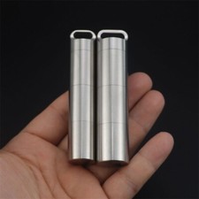 Outdoor Waterproof Subpackage Pill Case Sealed Container Survival Box Key chain