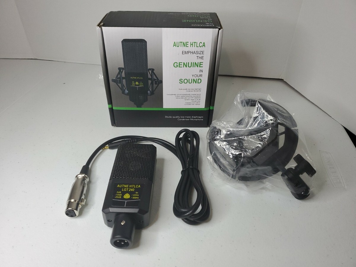 Autne Htlca LGT-240 Broadcasting and Recording Microphone, Black