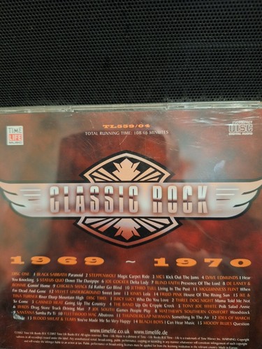 TIME LIFE CLASSIC ROCK 1969-1970 VG+ 2CD 30 HITS MC5 STEPPENWOLF JUICY LUCY BYRD - Picture 2 of 2