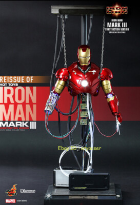 Hot Toys DS003 Iron Man Mark III Construction Ver 1/6 Action 