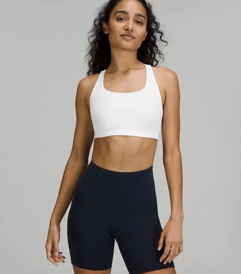 White sports hotsell bra lululemon