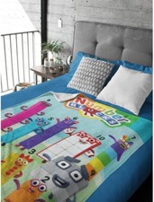 Numberblocks Fleece Blanket Childrens Bed Throw Super Soft Blanket - 100 x 150cm
