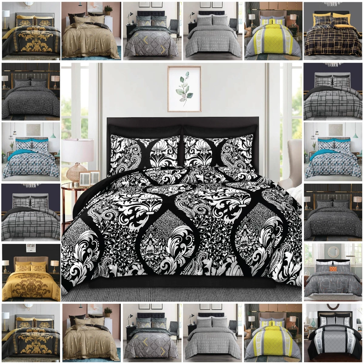 WeCozy Set Di Lenzuola Per Letto King Size, 4 Pezzi, Con Tasca - Foto 7