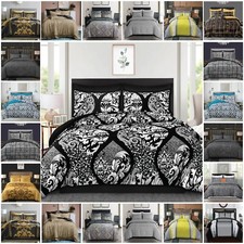 Set Copripiumino King Size Reversibile Lusso Trapuntino Set Biancheria da Letto Matrimoniale