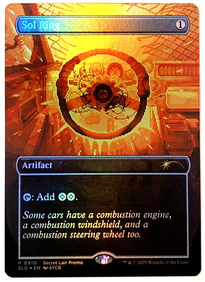 MTG Sol Ring RAINBOW FOIL Secret Lair Drop Promo Card 0910 NM