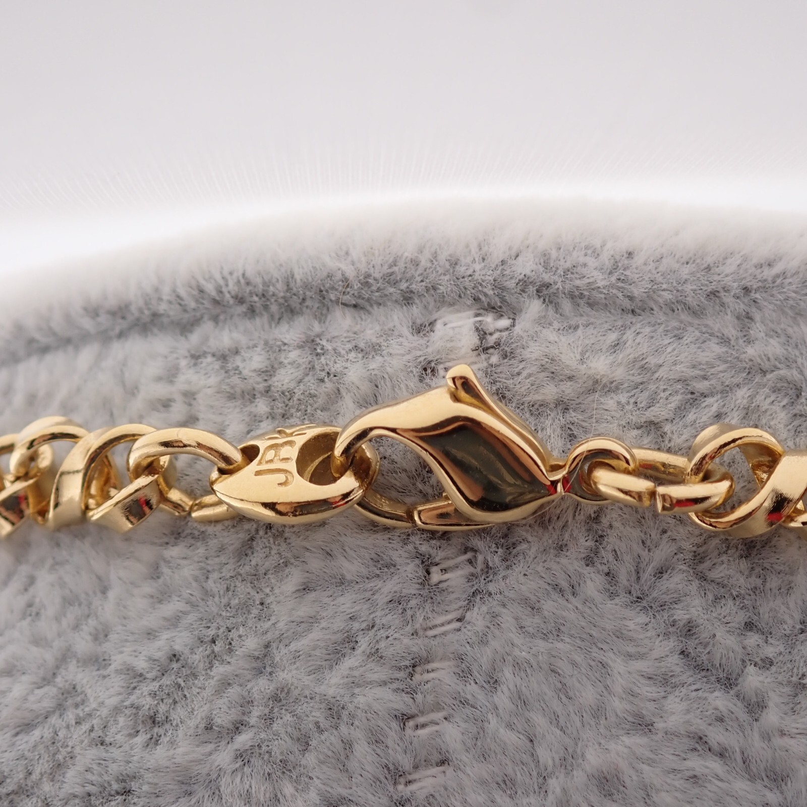 Vintage Camrose & Kross JBK Speckled Cabochon Clear Crystal Long Necklace In Box