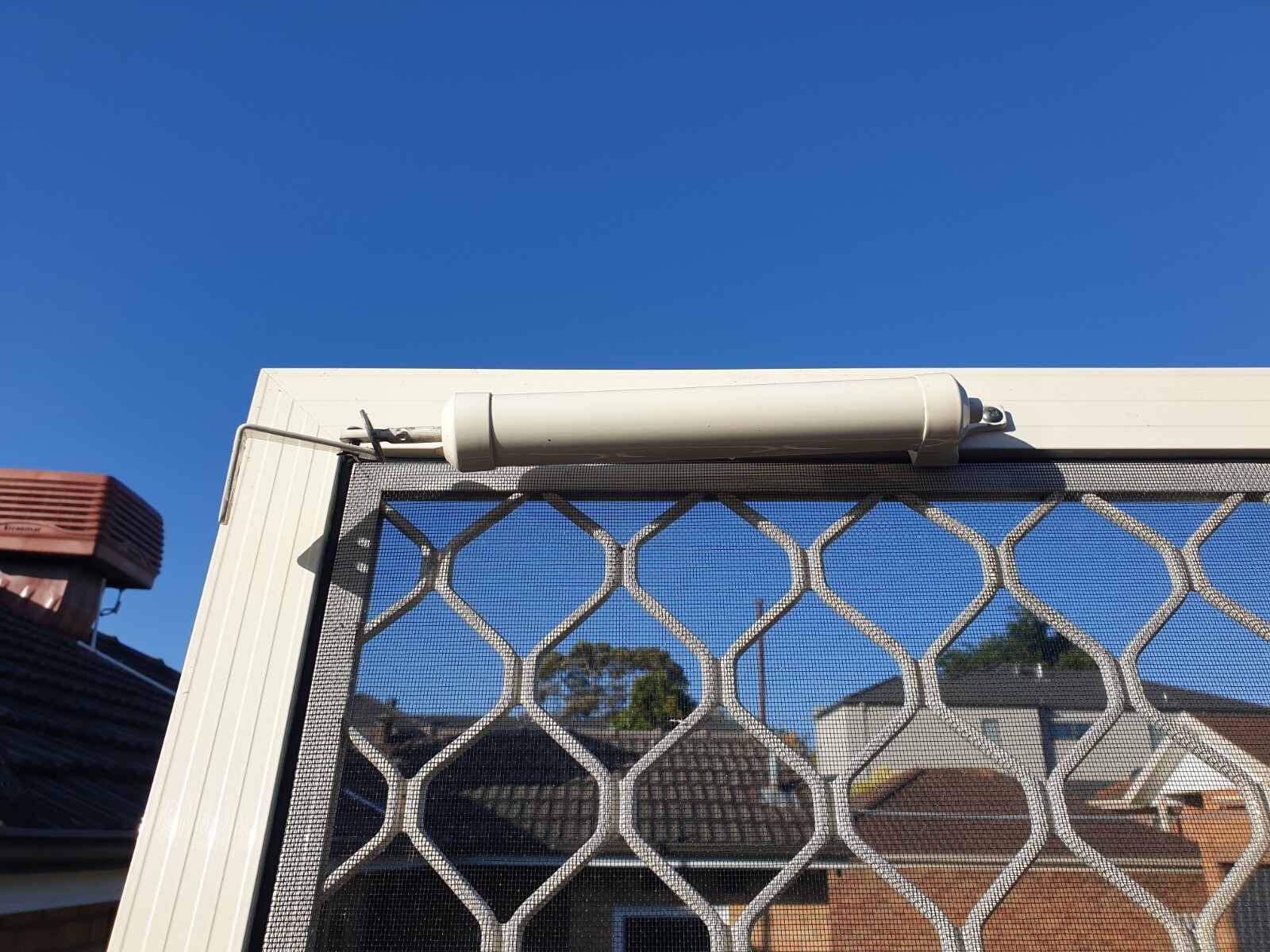 Two security screen doors aluminium mesh and steel (keyed alike) eBay